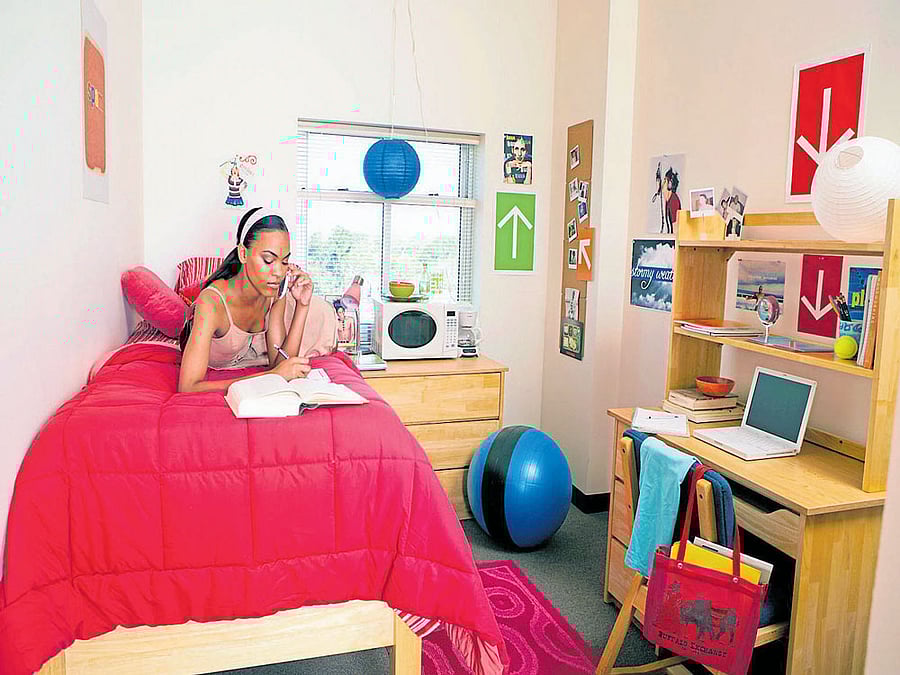 focus Rather than overdoing your personalisation with minor accessories and decorative items, concentrate your efforts on one personal item like your bed cover.