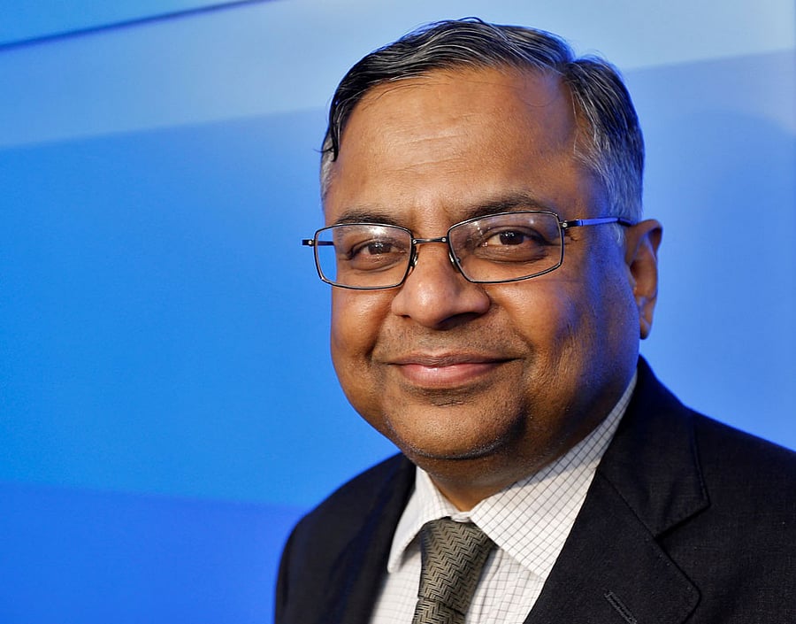 Tata Sons chairman-designate Natarajan Chandrasekaran poses after a news conference in Mumbai, India January 12, 2017. REUTERS