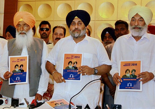 Badals have no car, only tractors. PTI file photo