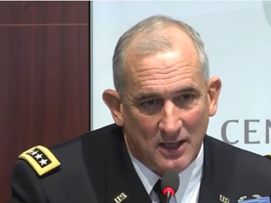 Gen Robert B Brown, Commanding General of the US Army Pacific Force. Screen grab.