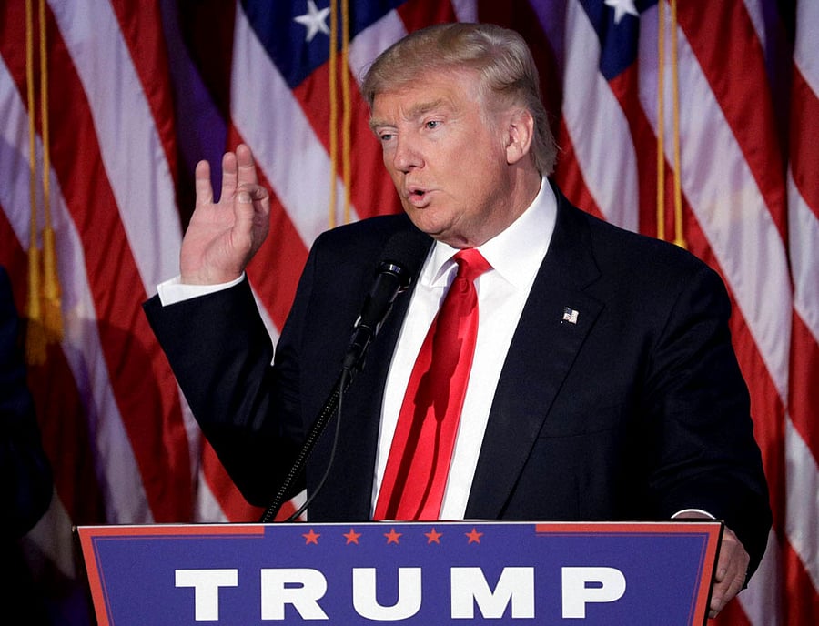 Trump said his administration is working on a tax reform bill that will reduce trade deficits, increase American exports and will generate revenue from Mexico that will pay for the wall if the US decides to go that route. PTI File Photo.