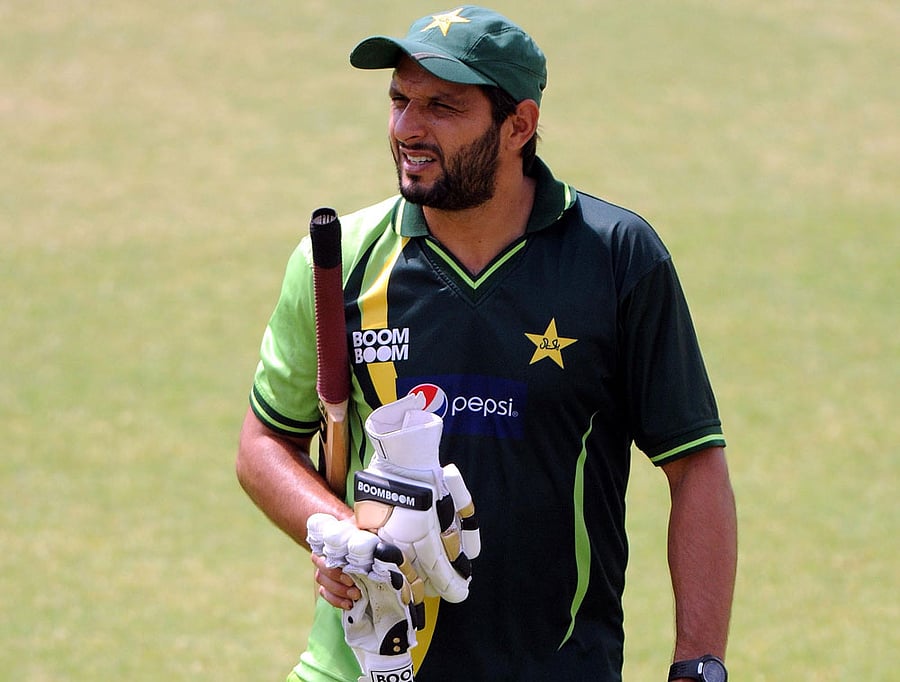 Former Pakistan captain Shahid Afridi. DH file photo