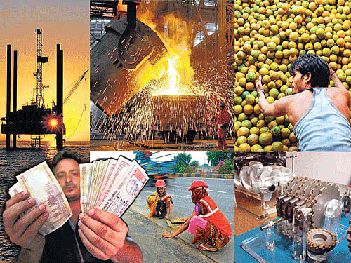 According to the Survey, the Indian economy has continued to consolidate gains achieved in restoring macroeconomic stability. DH Illustration.