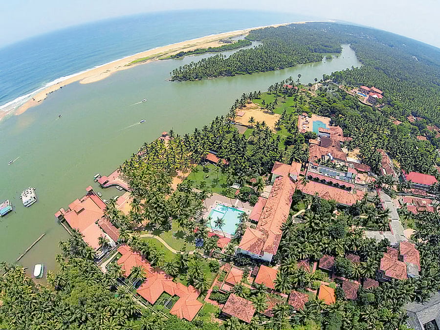 geo-stunner An aerial view of Poovar Island.