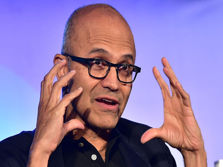 Microsoft CEO Satya Nadella. DH File Photo.
