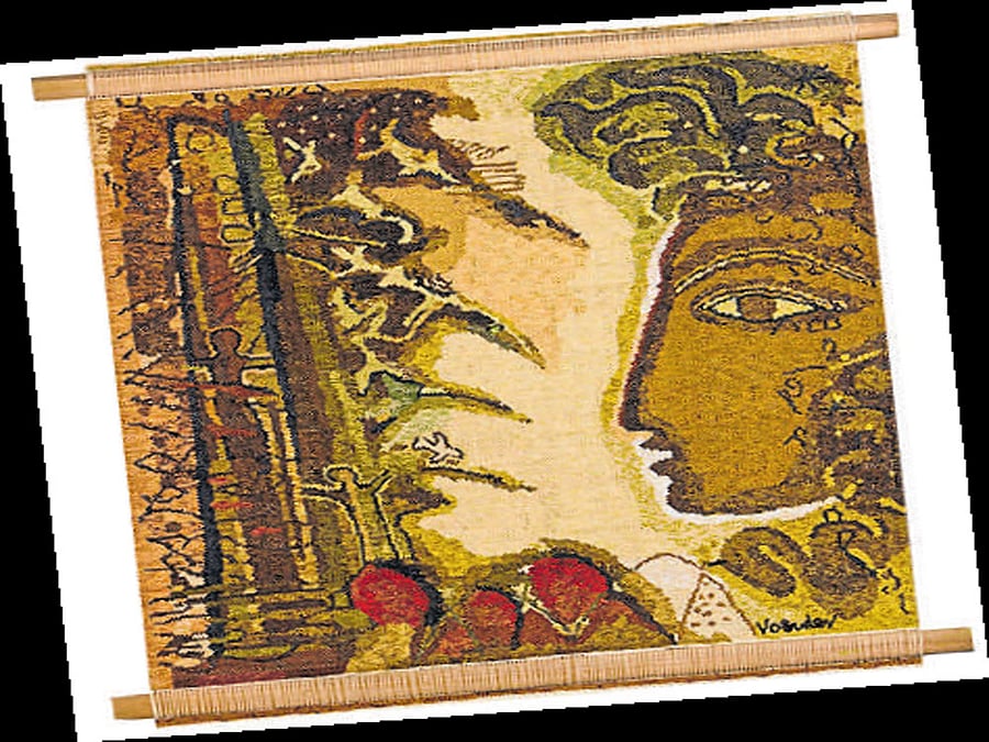 A work from 'Painted Weaves'.