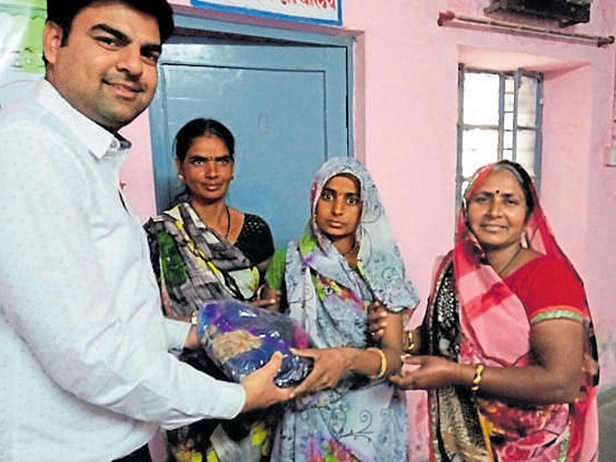 The district administration and the health department offers sarees to women who opt for sterilisation.