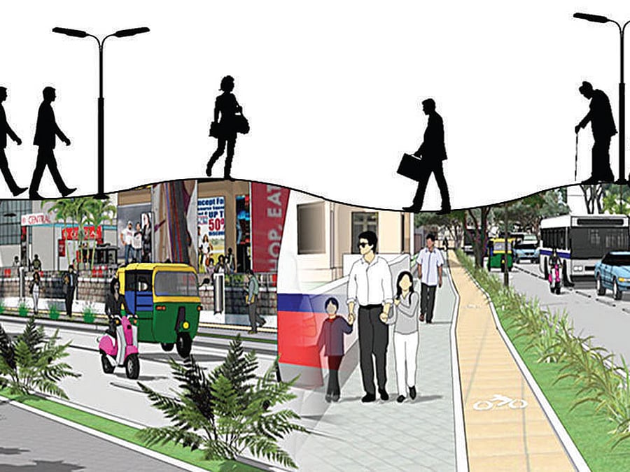 Often, pedestrians have injured themselves due to uneven, wobbly stone slabs on footpaths. Fixing footpaths is of utmost importance in improving the walkability of the city