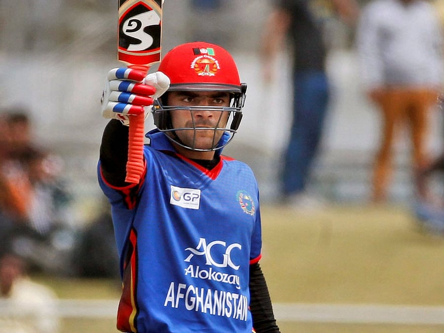 Eighteen-year-old Afghan sensation Rashid Khan. PTI photo