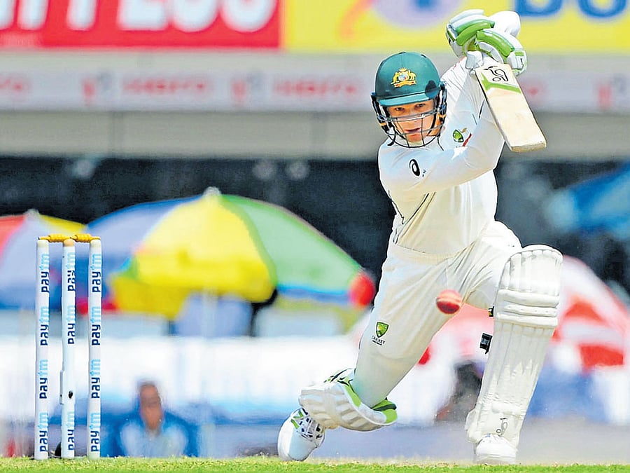 on song: Young Peter Handscomb is slowly emerging as a fine talent for Australia in Test cricket. AFP