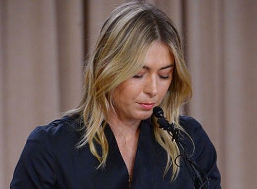 In spotlight: Maria Sharapova's imminent return has divided opinions in the tennis world.