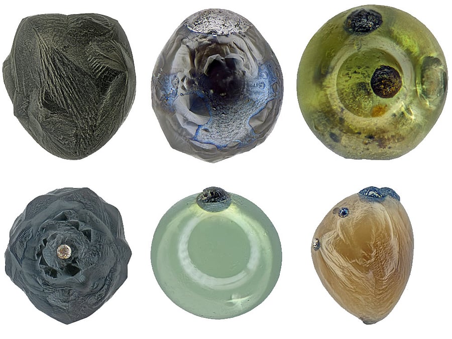 Diverse find: Samples of extraterrestrial dust found on rooftops and other cityscapes in various parts of the world. PHOTO CREDIT: Jan Braly Kihle/Jon Larsen via NYT