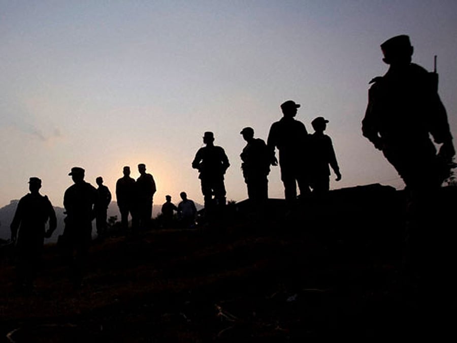 The security forces launched a cordon and search operation in Durbagh locality in Chadoora area following information about the presence of militants, a police official said.