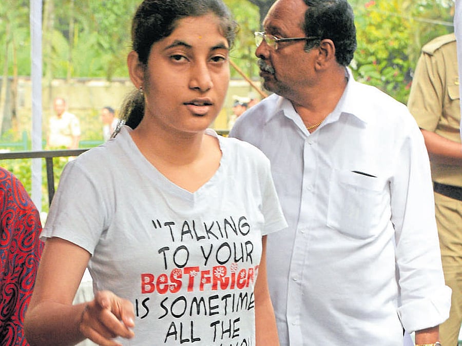 Leesha suffered serious injuries in the blast near the BJP office in Malleswaram in April 2013. She had to undergo numerous operations to fix her leg. Her family had to spend nearly Rs 10 lakh towards her treatment. DH file photo