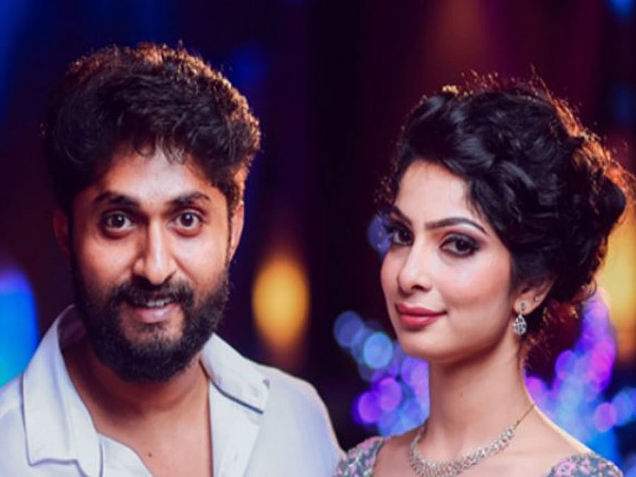 Actor Dhyan Sreenivasan and Arpita Sebastian. Image courtesy Twitter