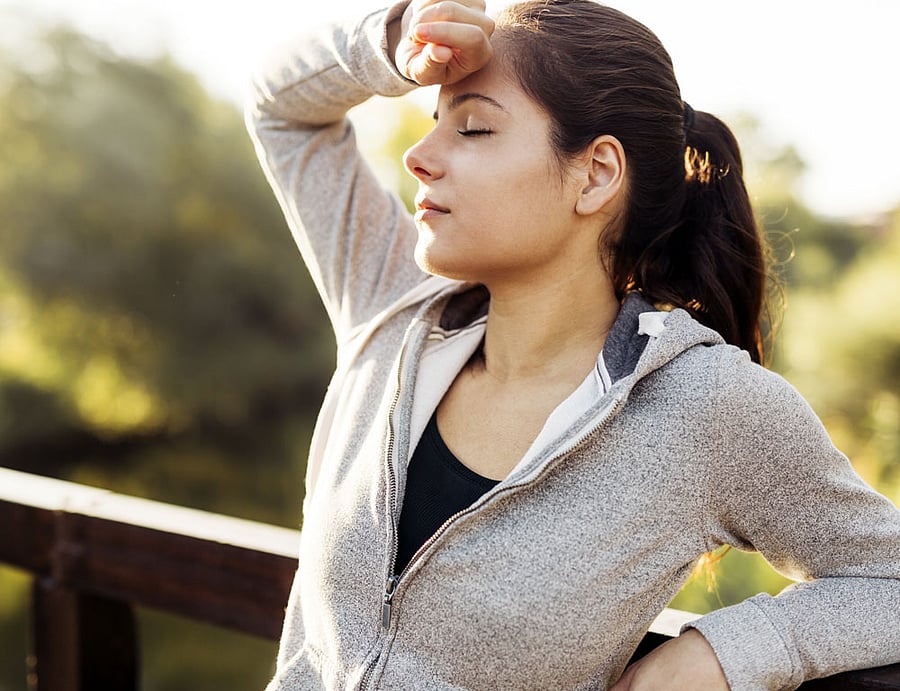 When she's low on iron