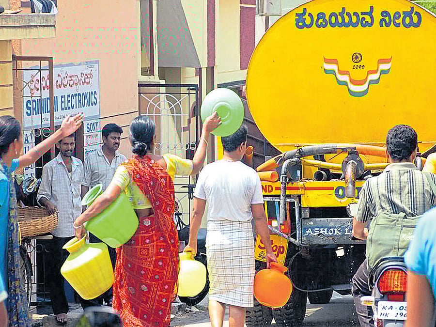 A 10,000-litre water tanker load, which cost Rs 750 in February, is now being sold between Rs 1,000 and Rs 1,250.