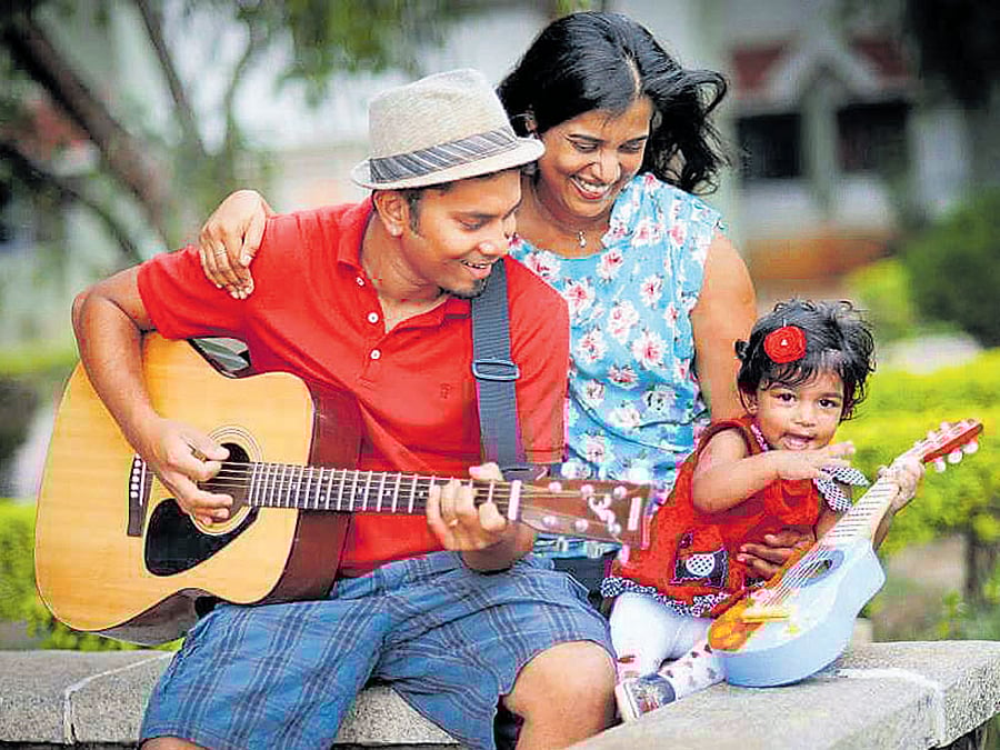 rejoicing Rakesh V G, Anne and Megan are looking forward to celebrate Easter.