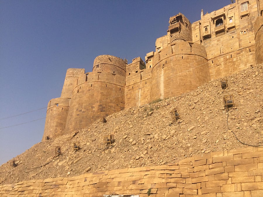 Around 3,000 inhabitants, who live inside 853 year old  fort, fear that the seepage of sewerage water might turn out to be a disaster resulting in damage to lives and properties. Photos clicked by Tabeenah Anjum