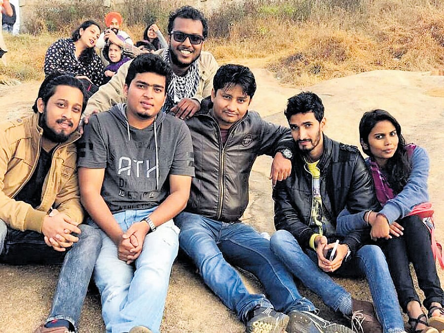 adventurous (From left) Partha Das, Kranthi Kumar, Suryanshu Dutta, Adesh Chauhan, Bharat Chetry and Manabi Kalita.