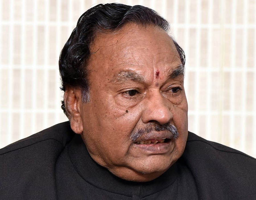 Senior BJP leader K S Eshwarappa. DH File Photo