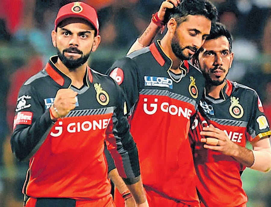 The match that was to be played on Tuesday (April 25) here at the M Chinnaswamy stadium was called off without a ball being bowled due to persistent showers. DH File Photo
