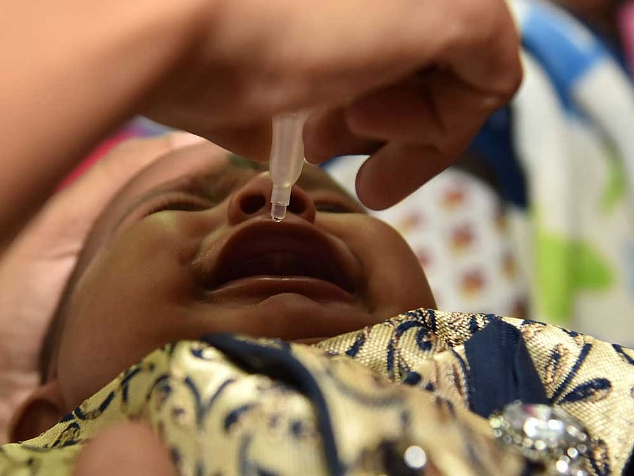 The immunization drive has hit a roadblock with myths doing the round that the vaccination would cause impotency. DH file photo. For representation purpose