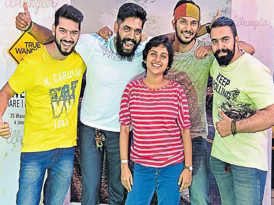 Prateek, Santhosh, Kausalya, Samson and Suveer. DH Photo by SK Dinesh