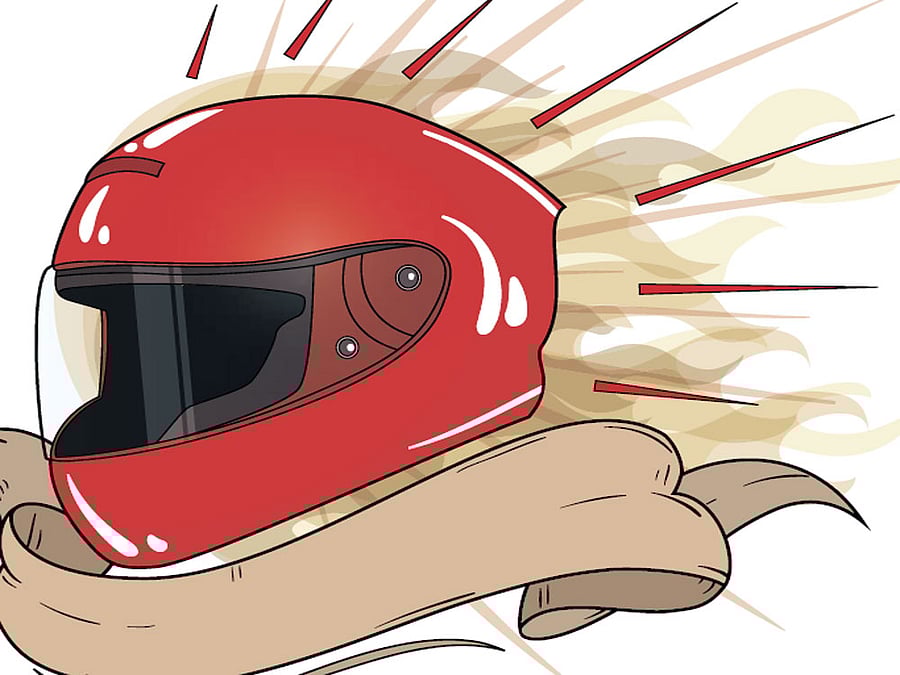 Meet the hell in helmet