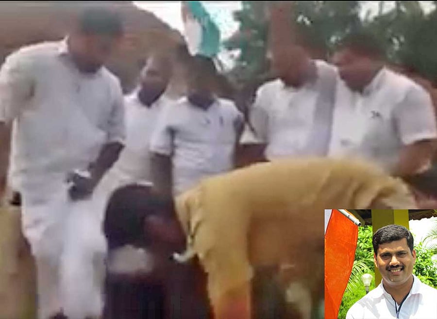 Kerala Pradesh Congress Committee president M M Hassan said Rijil Makkutty (inset), Kannur Lok Sabha constituency president of the IYC, was suspended for organising a protest which went against the 'culture' of the Congress party.