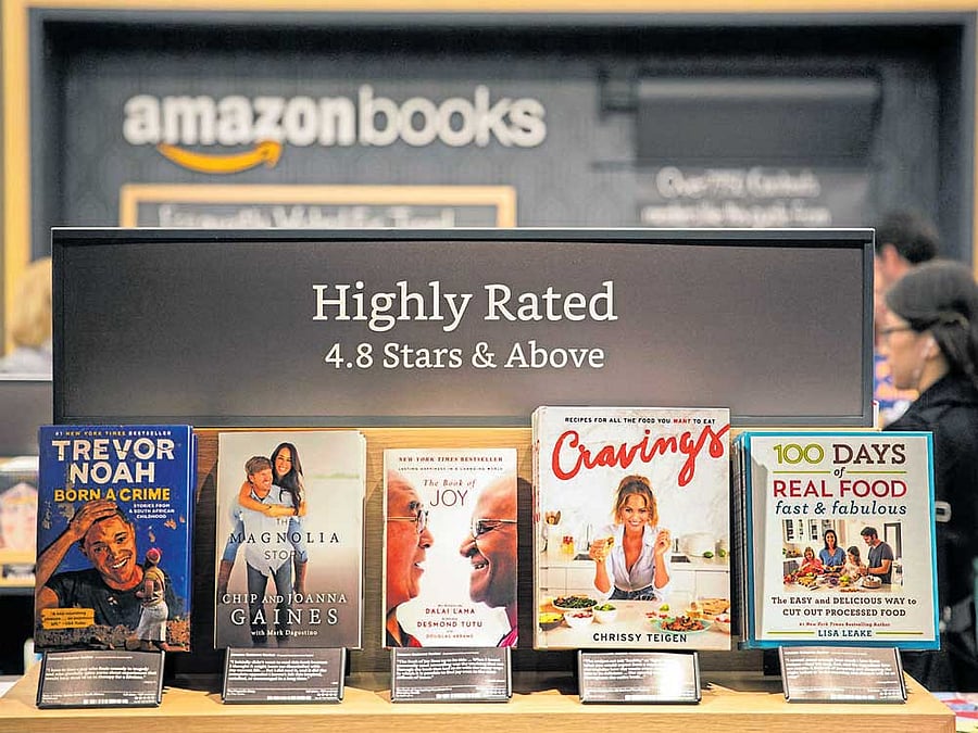 The new Amazon bookstore at the Time Warner Centre, Manhattan. After contributing to the demise of many brick and mortar bookstores, Amazon has made a surprising pivot, with plans for a growing constellation of bookstores around the country. nyt