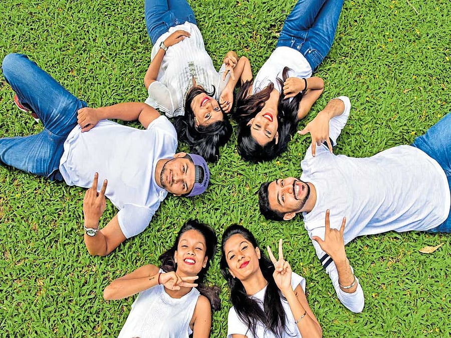 Green world (Clockwise) Marvel Hoskins, Syed Sajjad, Nikita R, Riya Jain, Saif Ali and Drishya Menon.  DH Photo by S K Dinesh