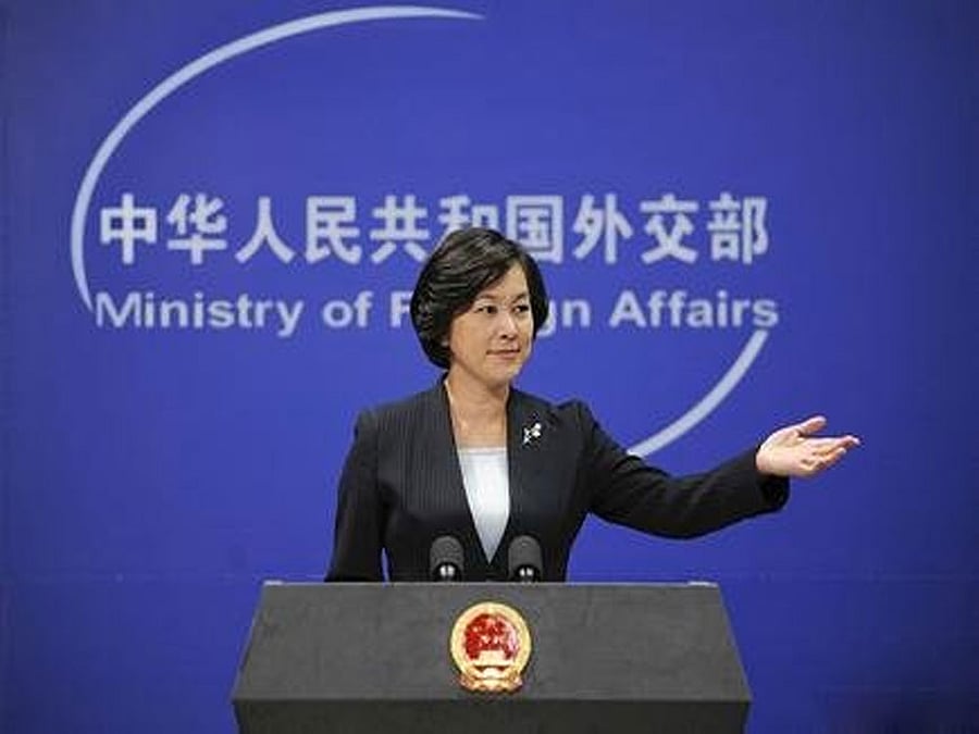 'China and other member including Russia maintained close communication and we also maintain that we should act in accordance with the principles of the NSG,' Hua Chunying told media. Picture courtesy Twitter