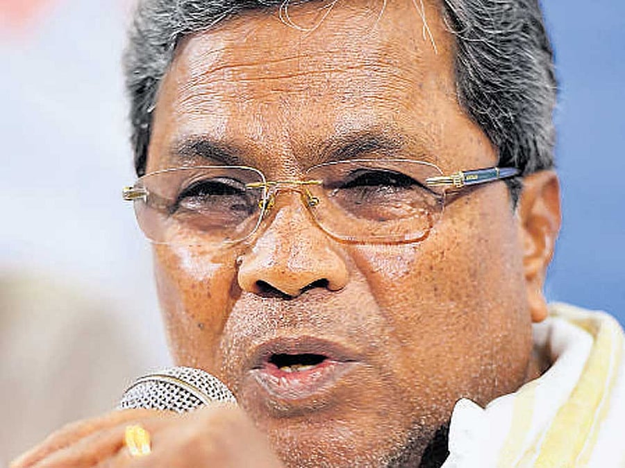 Chief Minister Siddaramaiah