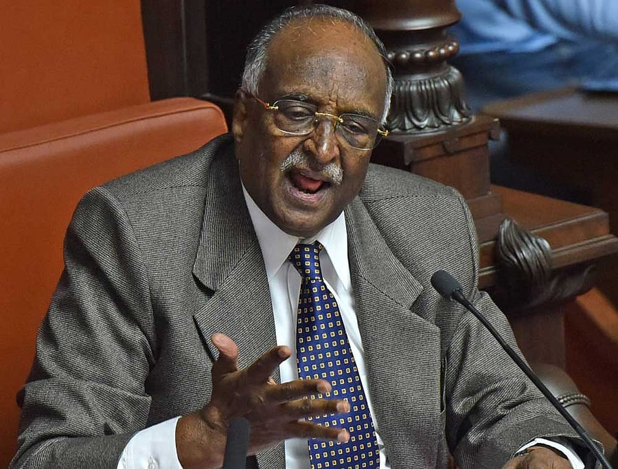 Legislative Council Chairman D H Shankaramurthy. DH file photo