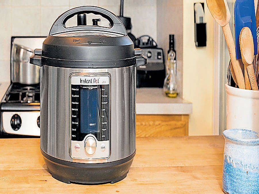 The Instant Pot, a combination slow cooker/pressure cooker, in New York. The Instant Pot is incredibly convenient and practically foolproof, but its housing makes it bulky. INYT Photo