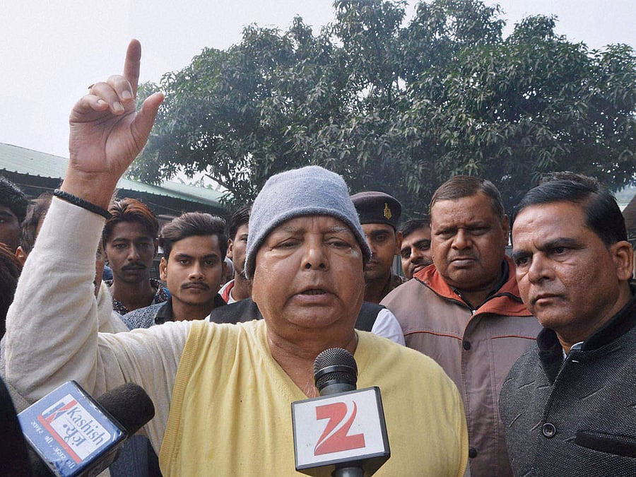 RJD national president Lalu Prasad. PTI file photo