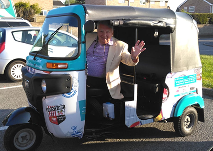 Steve Gibbs is undertaking his charity fundraising with the aim to raise 6000 pounds for the organisation. Photo credit: Totalgiving.co.uk.