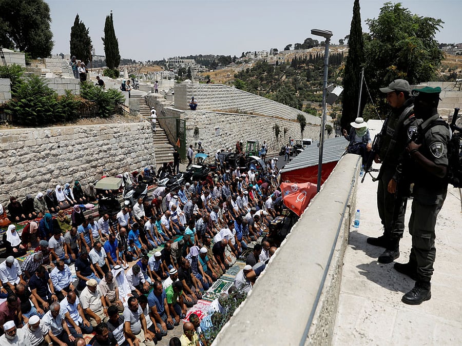 The blatant attempt (by Israel) towards the Judaisation of Al-Aqsa (mosque) will be dealt (by Palestinians) with resistance. Reuters Photo