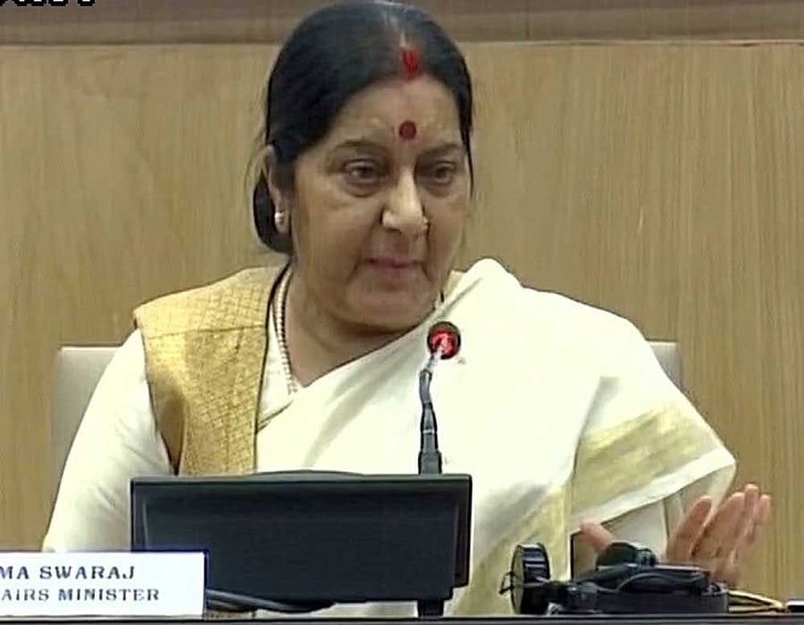 External Affairs Minister Sushma Swaraj on Tuesday announced that India would grant the visas to all Pakistanis, who had already applied for the travel documents to come for medical treatment, but had not yet been issued the same. ANI Photo.