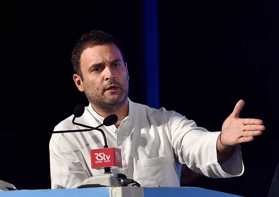 Additionally, Rahul Gandhi also took to Twitter to throw jabs at Modi for the demonetisation, which led to deaths of over 100 people and has caused a significant fall in economic activity in India. PTI file photo.