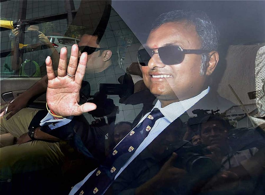 Karti Chidambaram, pti file photo