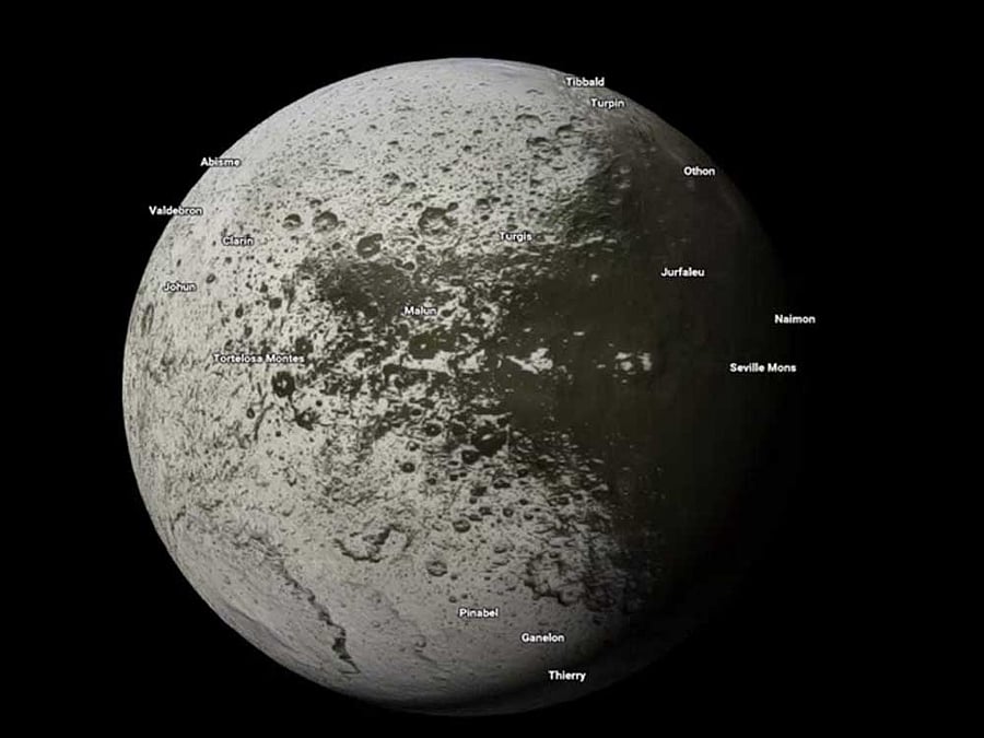 Google has also added Pluto, Venus, and several other moons for a total of 12 new worlds for users to explore. Image courtesy Google web