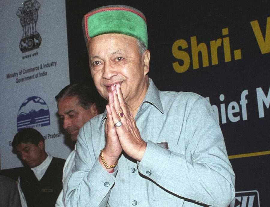 Himachal Pradesh Chief Minister Virbhadra Singh. DH file photo