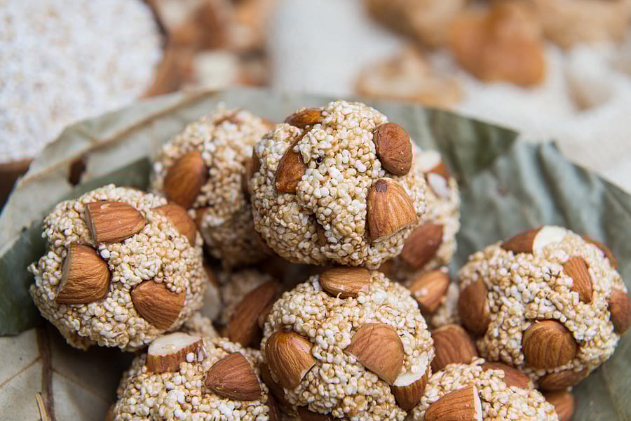 Almond and Amaranth Ladoos