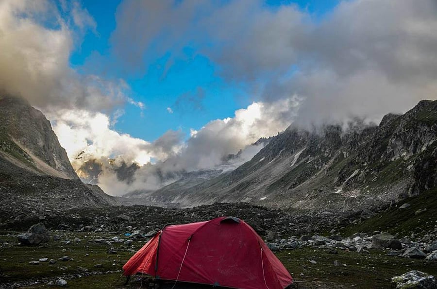 A camp site at Balu ka Ghera.