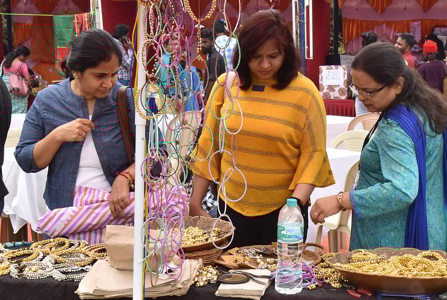 Visitors at the Holy ghost parish Carnivals at Holy Ghost seminary grounds in Bengaluru on Saturday. Photo by Janardhan B K