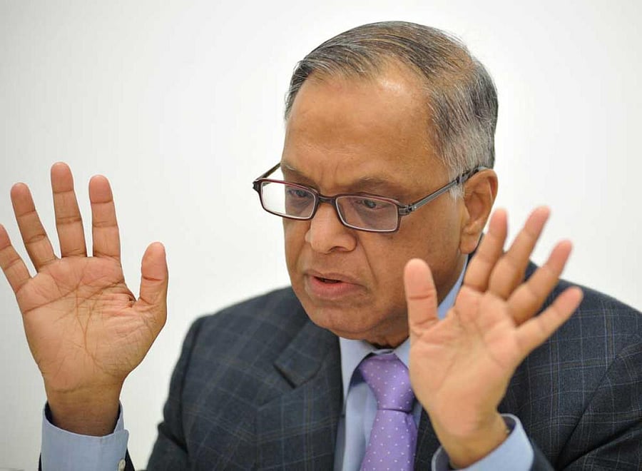 Infosys founder N R Narayana Murthy, DH file photo