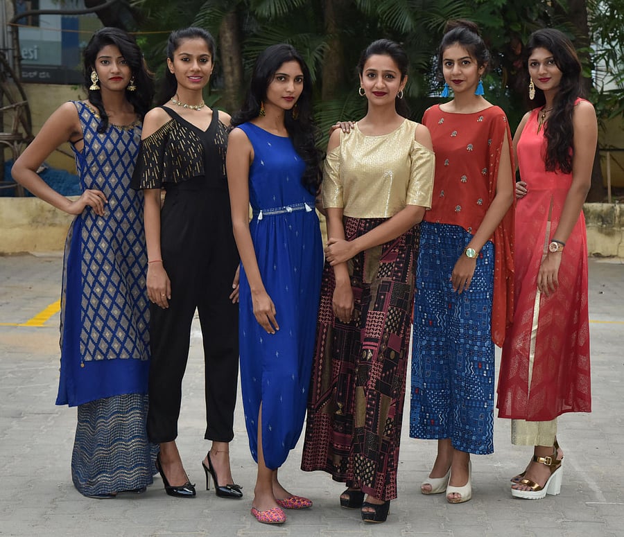 For DH Metro haute style photo shoot at Global Desi stores in Indiranagar.