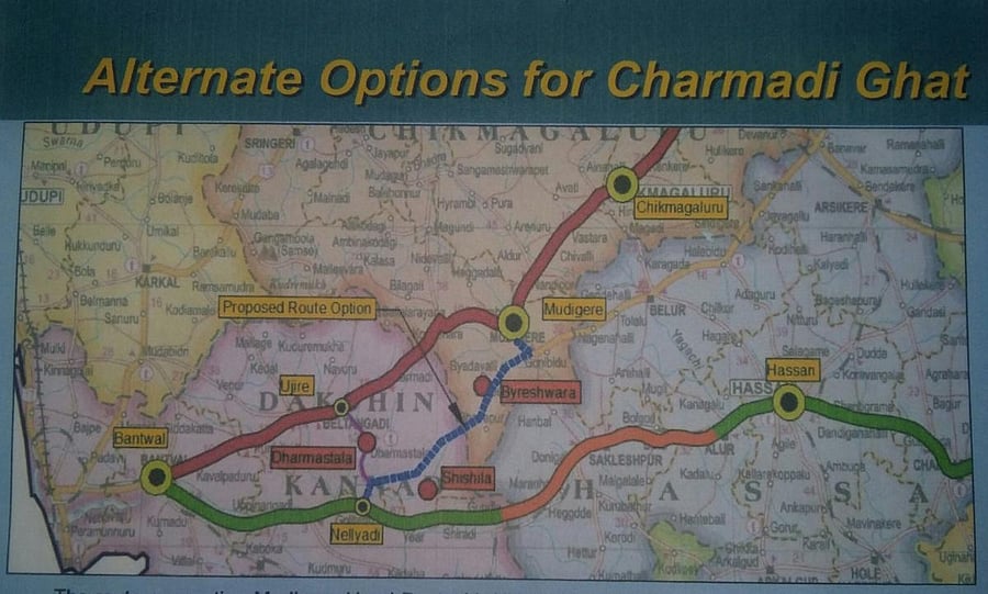 The blueprint of the proposed four lane.